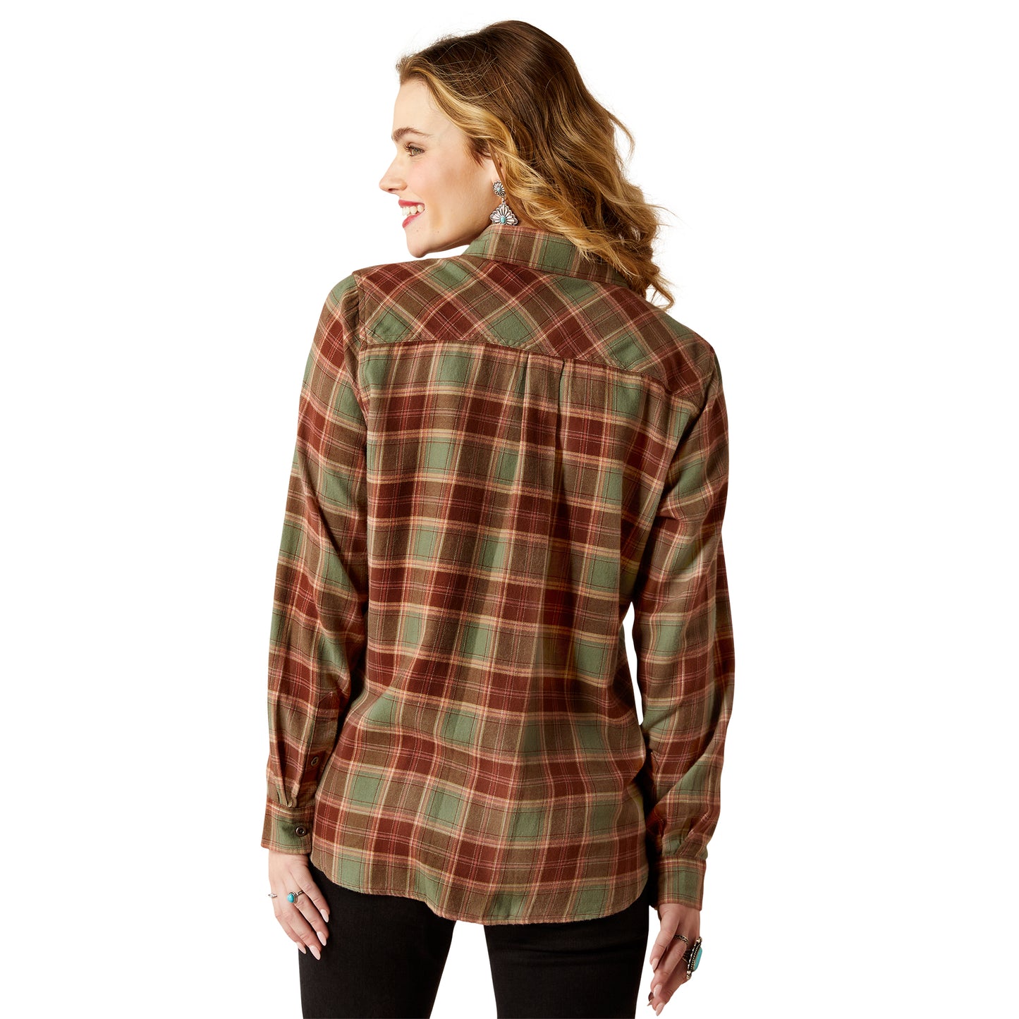 Women's Billie Jean Western Shirt - Oakwood Plaid