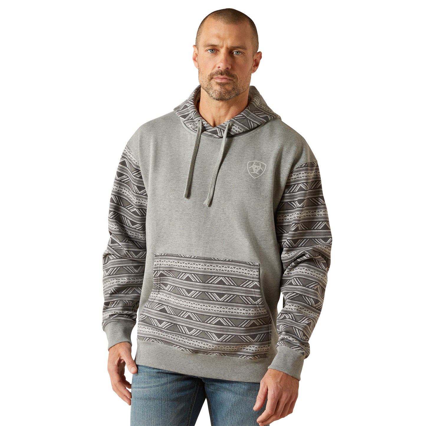 Men's Southwestern Color Block Hoodie