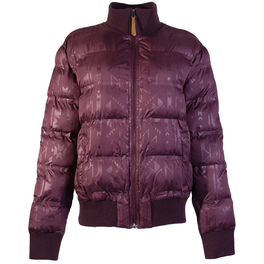 Ladies Puffer Jacket - Maroon