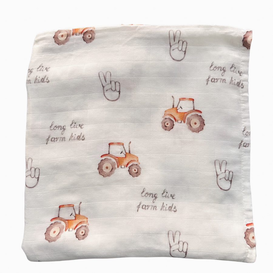 Long Live Farm Muslin Swaddle