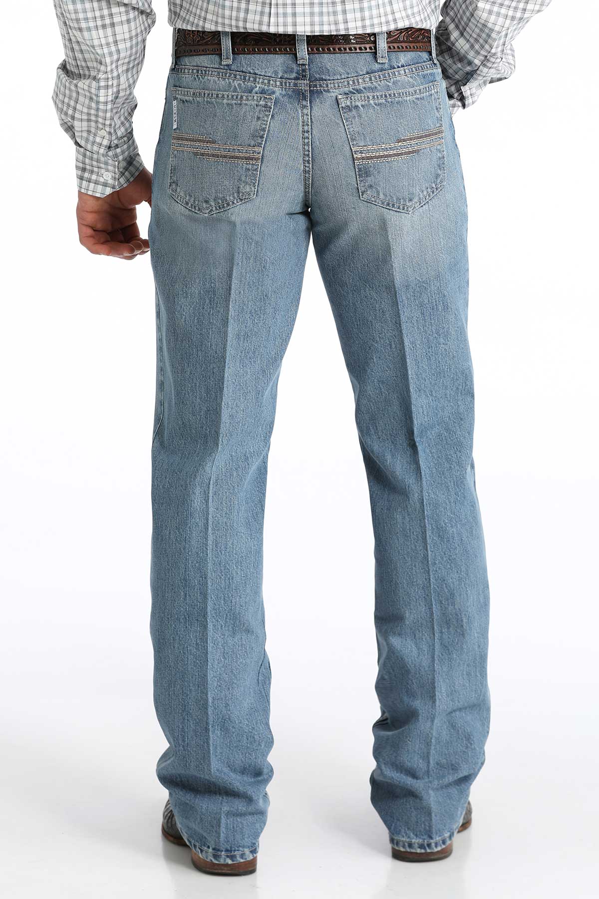 Mens Relaxed White Label Jeans
