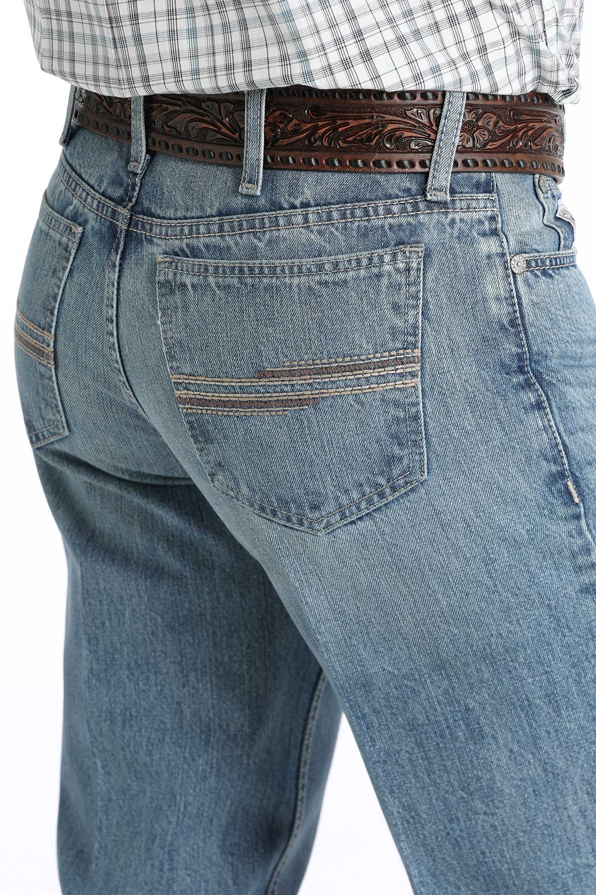 Mens Relaxed White Label Jeans