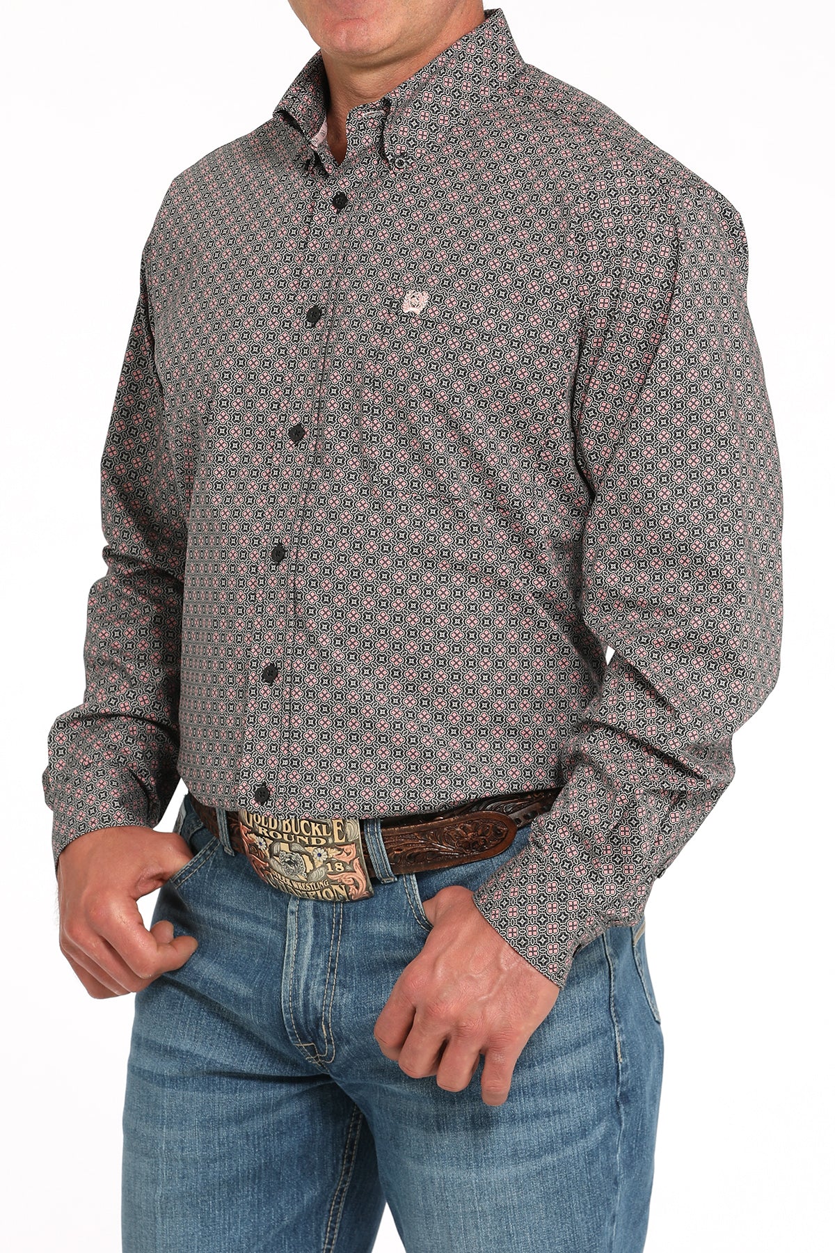Men's Stretch Classic Fit Wetsern Shirt