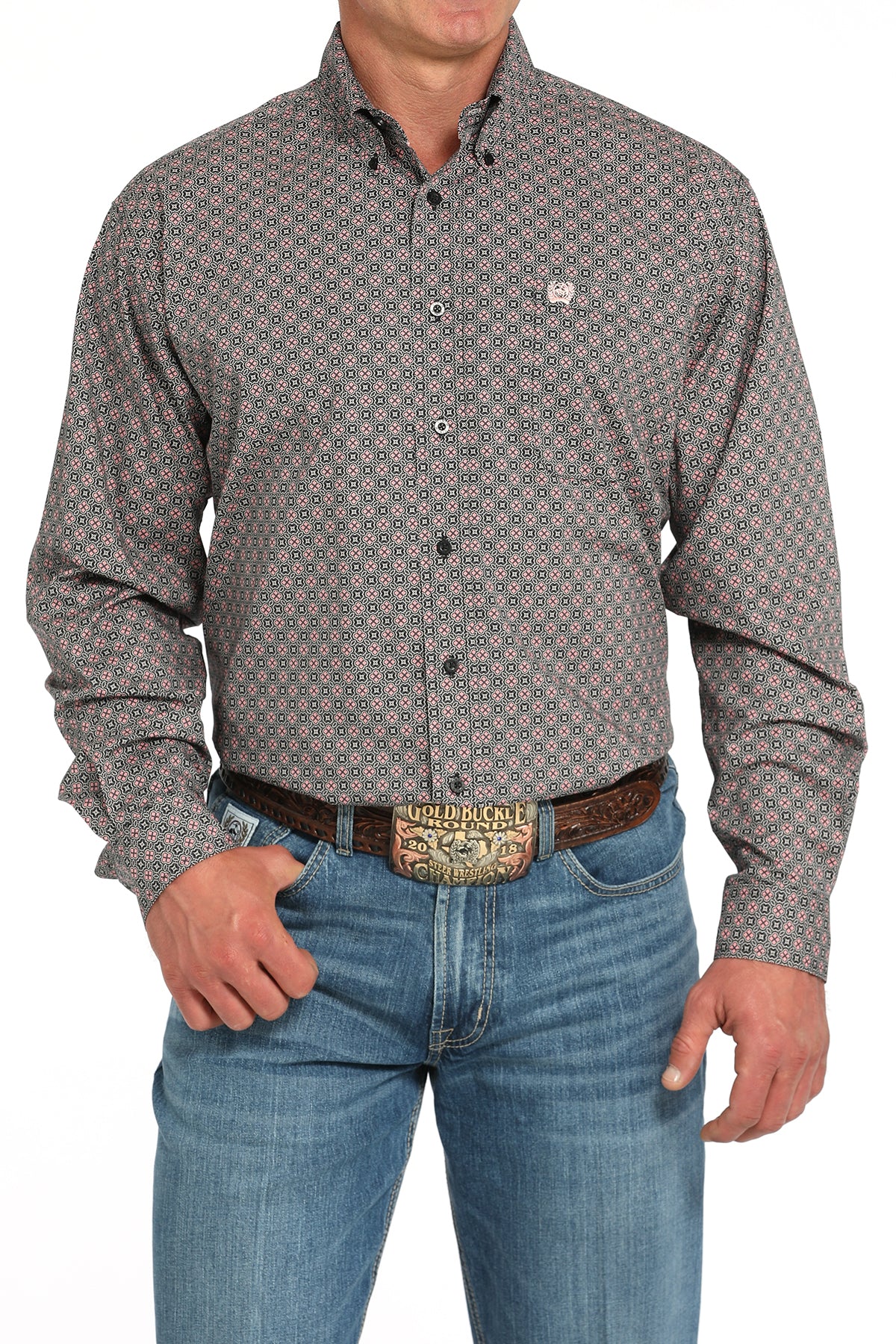 Men's Stretch Classic Fit Wetsern Shirt