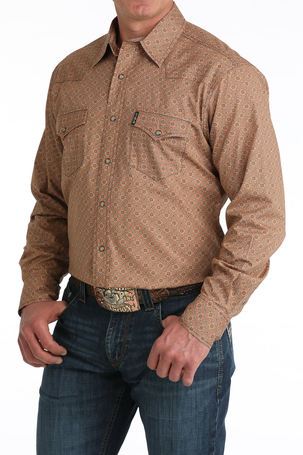 Mens Modern Fit Western Shirt