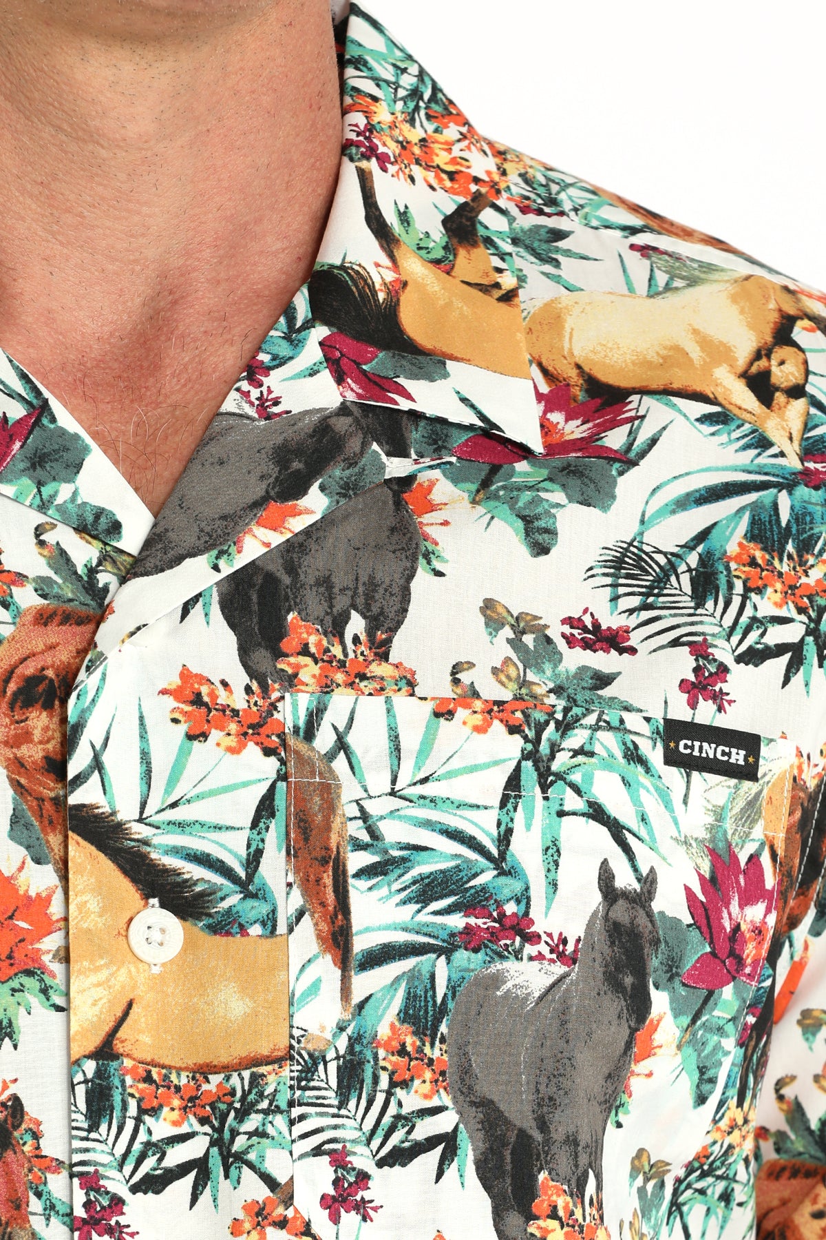 Men's Short Sleeve Button Up