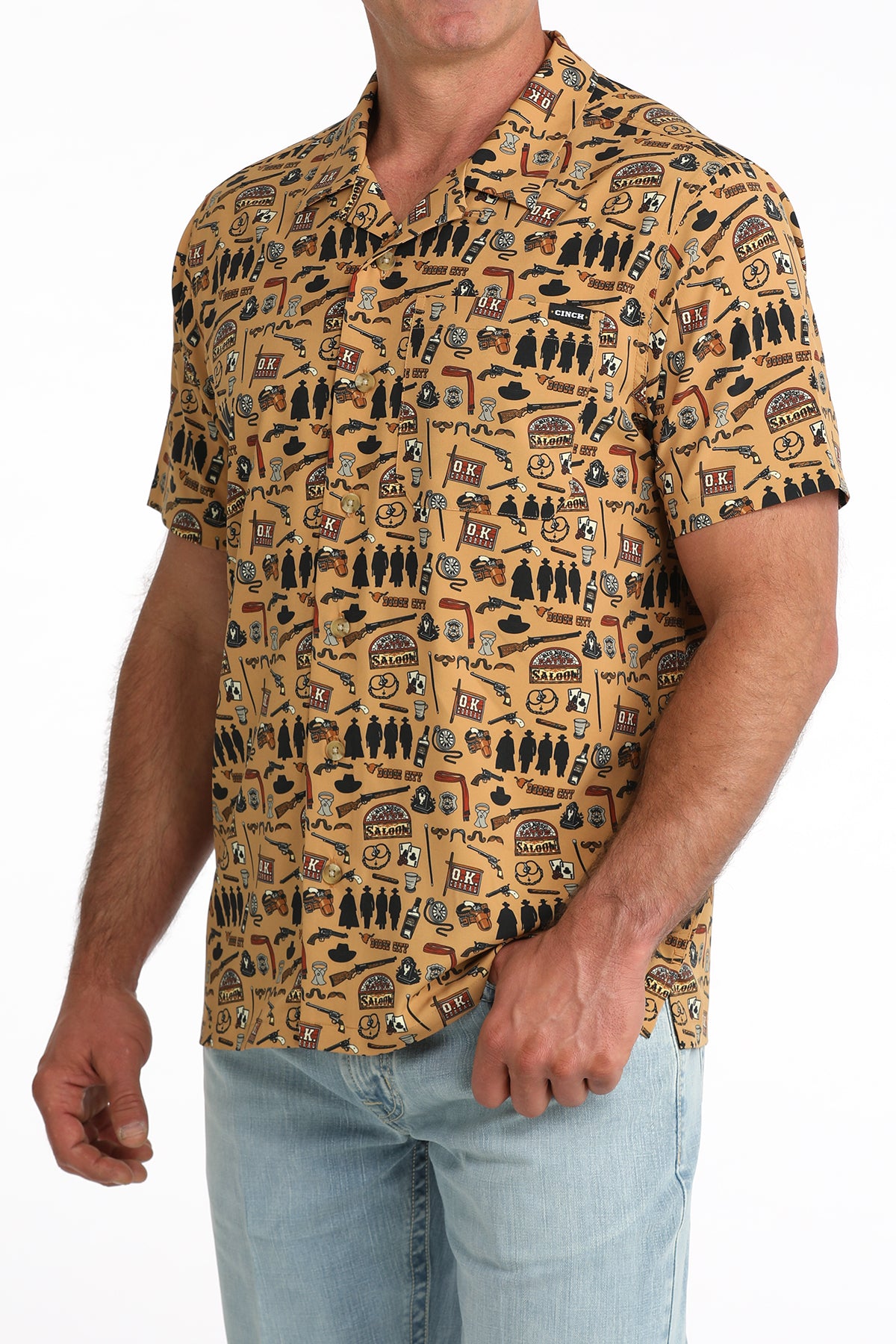 Mens Shortsleeve Western