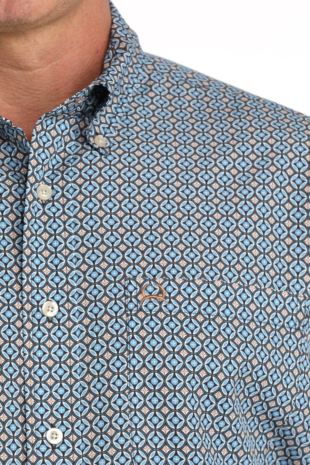 Mens Srenaflex Shortsleeve Western Shirt