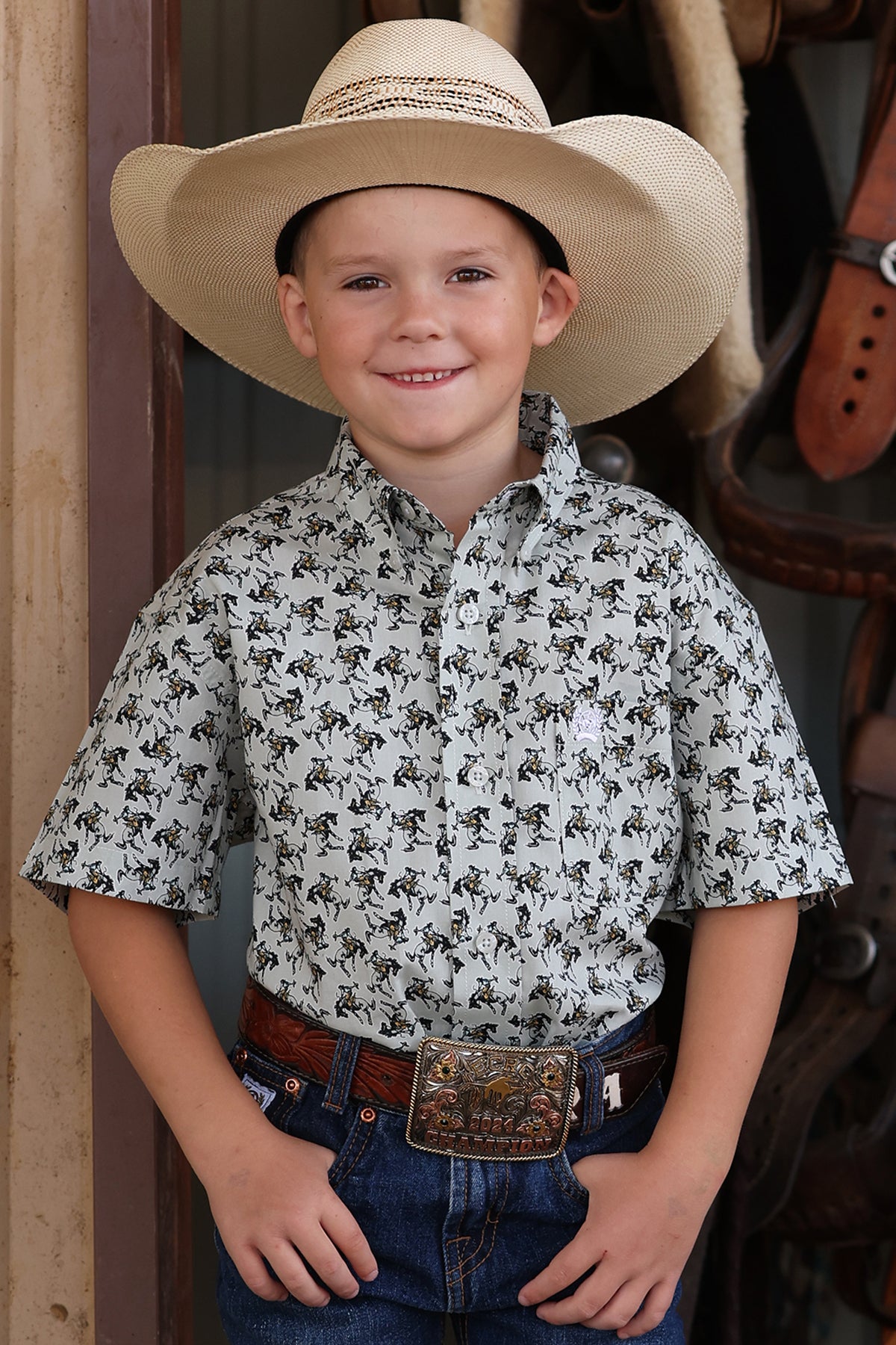 Boys Shortsleeve Western