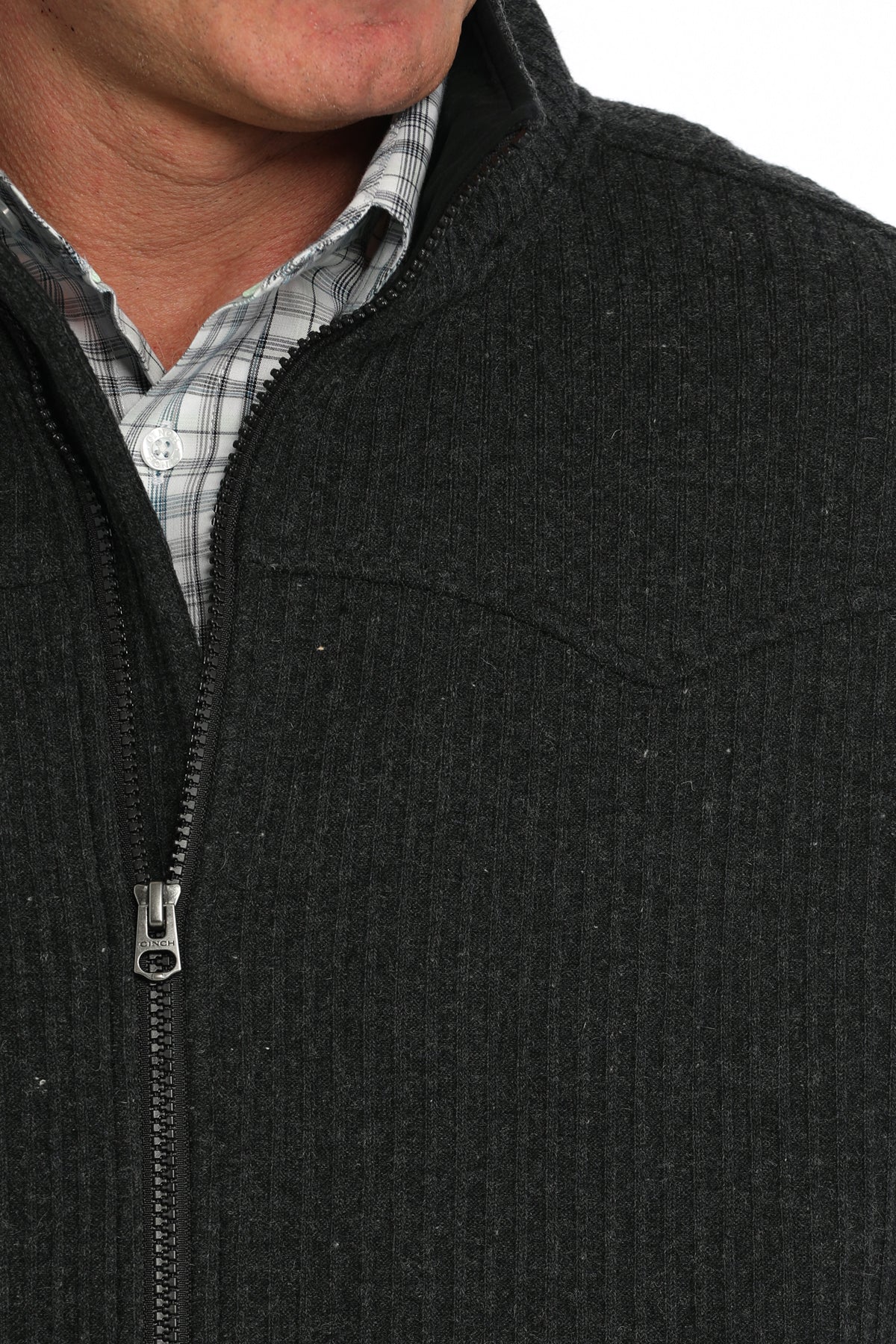 Men's Wool-Knit Bonded Vest