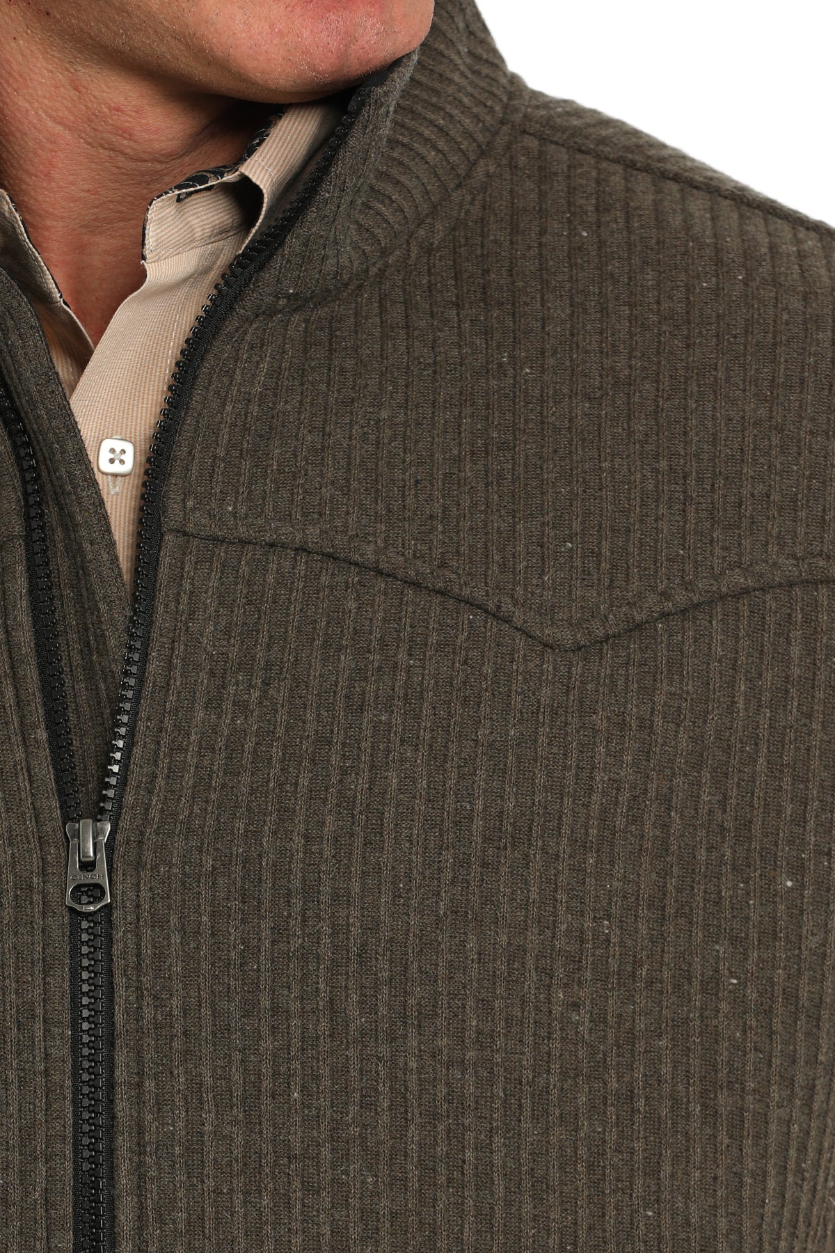 Men's Poly-Wool Knit Bonded Vest