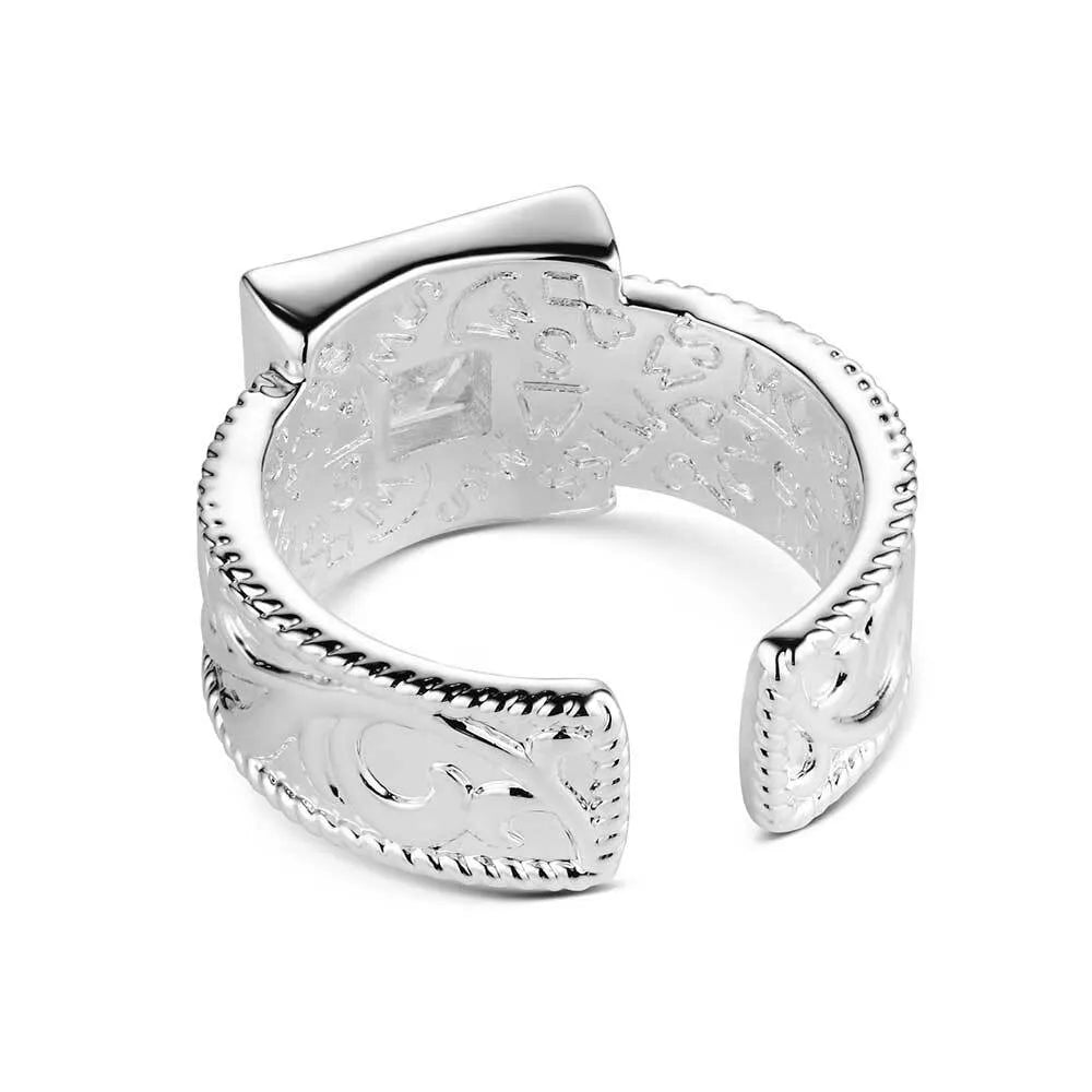 Desert Whirl Engraved Ring