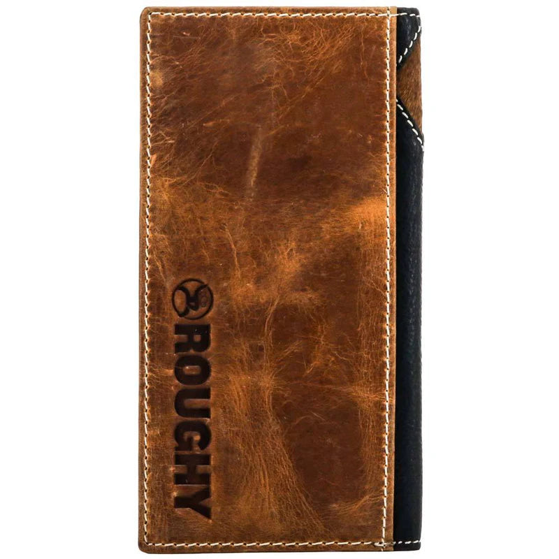 "Roughy Crazy Horse" Rodeo Wallet Black/Brown