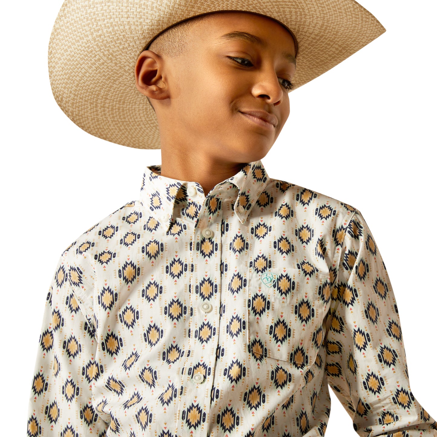Boys Classic Fit Western Shirt