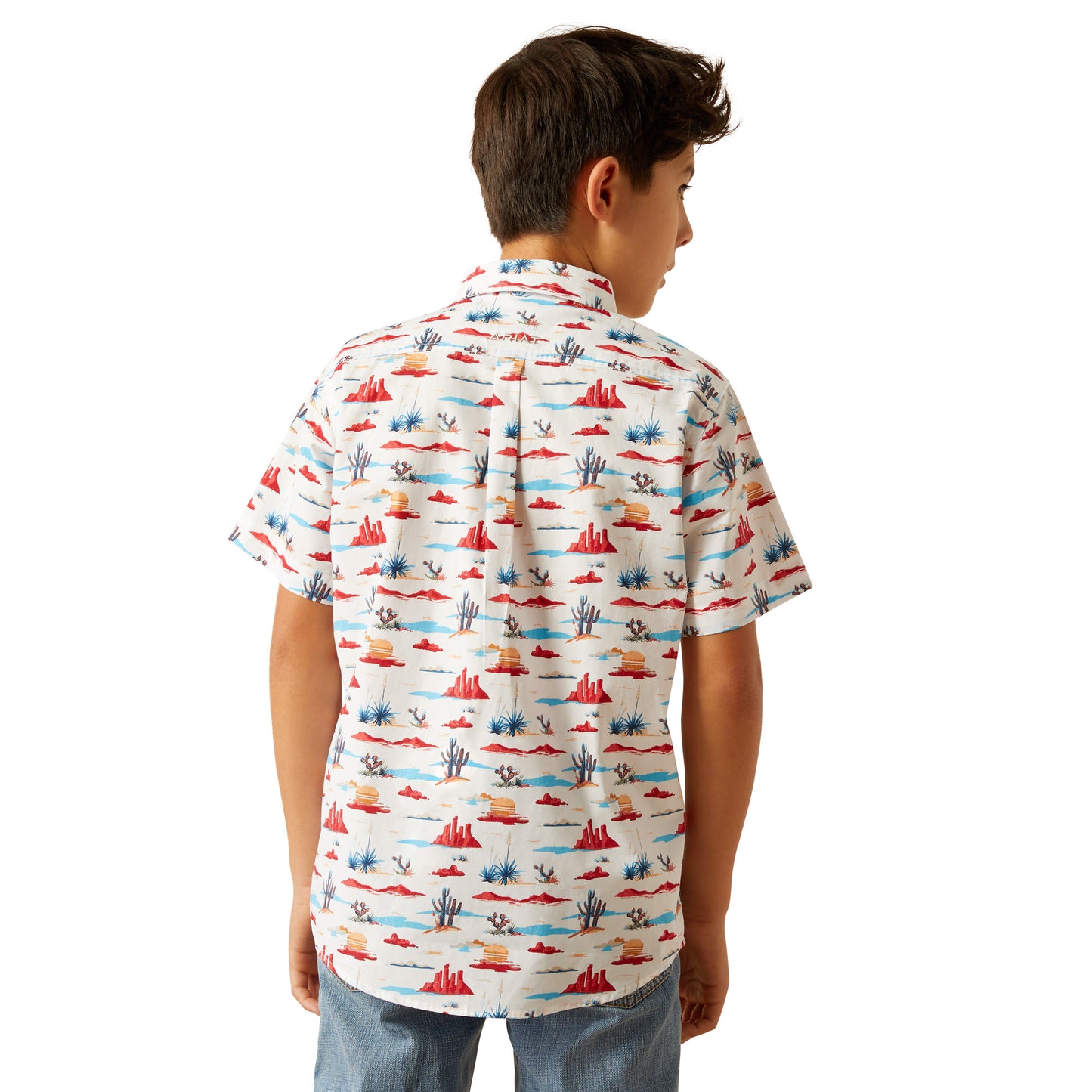 Boys Classic Short Sleeve Western Shirt