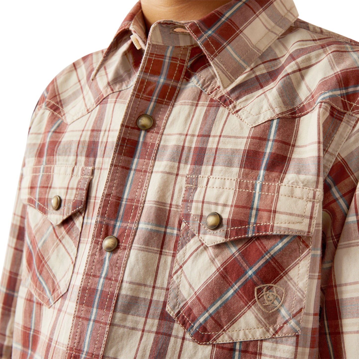 Boys Retro Long Sleeve Western Shirt