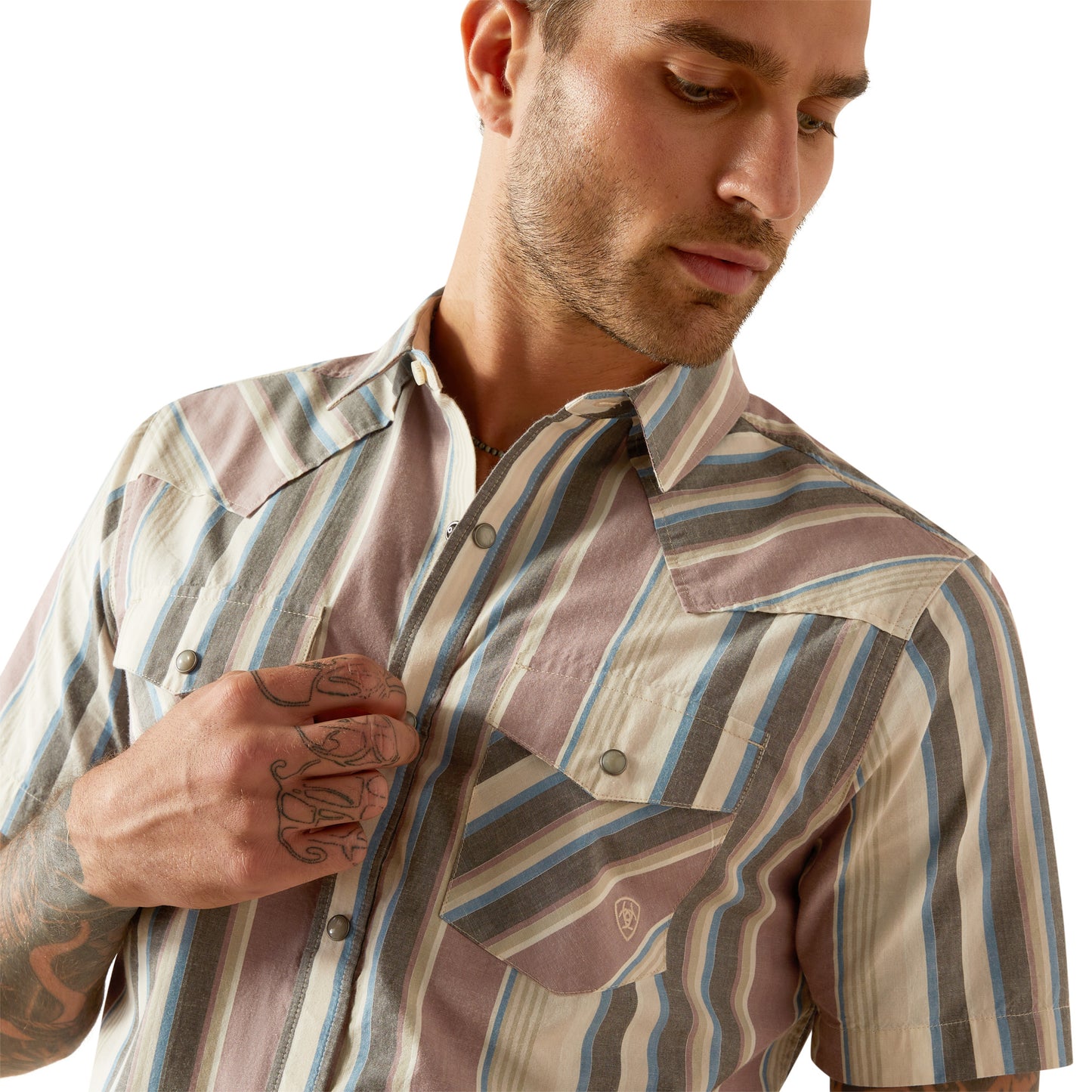 Men's Short Sleeve Button Up