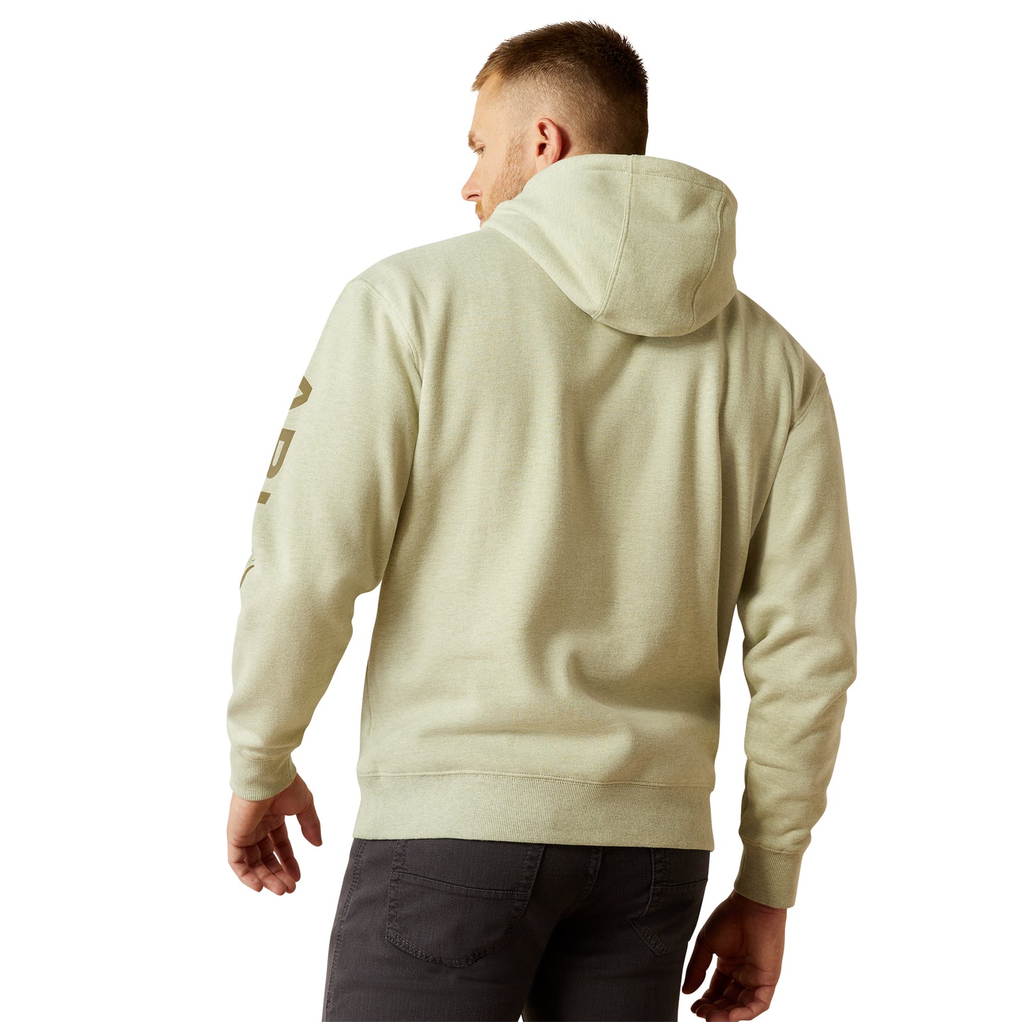 Mens Green Heather Hoodie