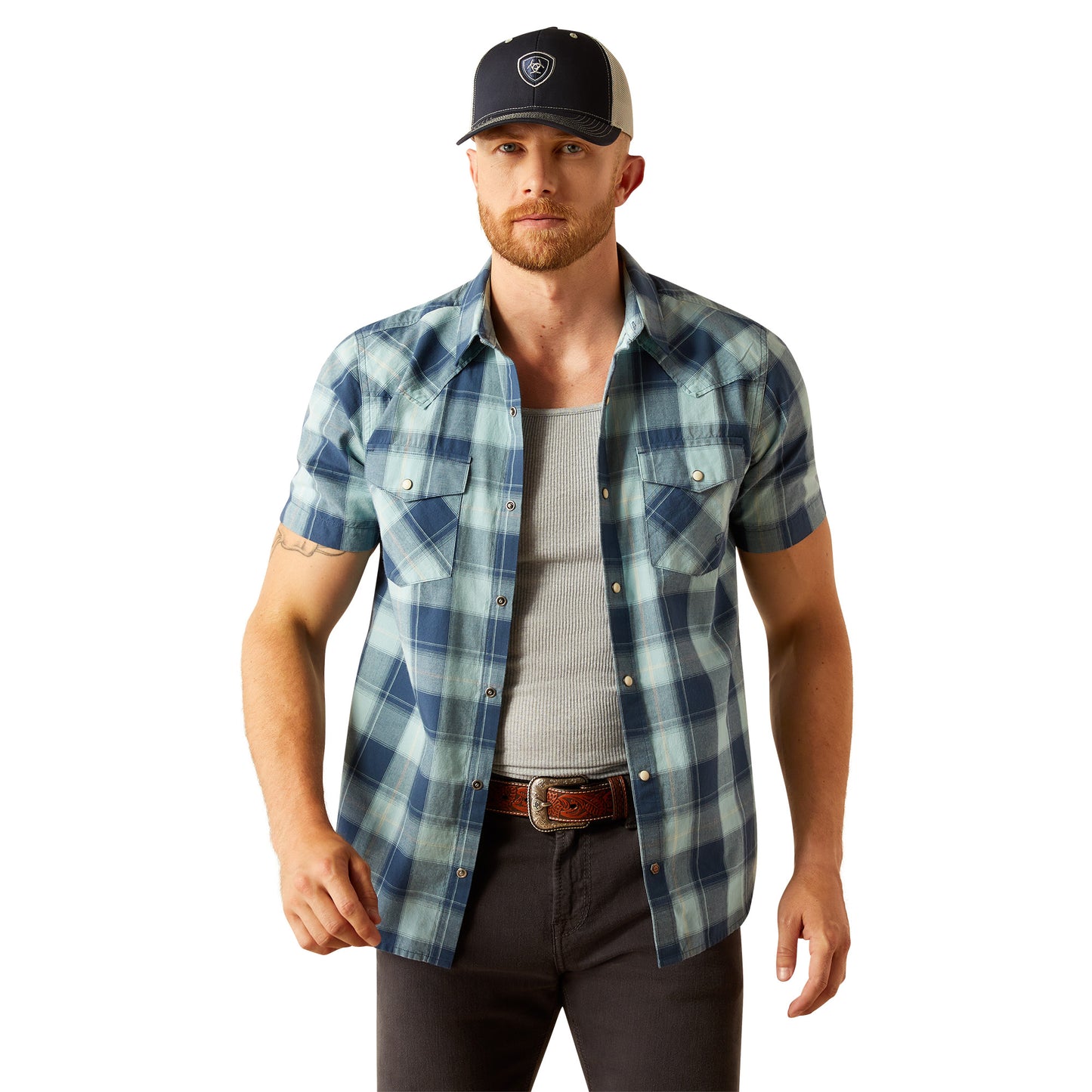 Men's Retro Fit Short Sleeve Western