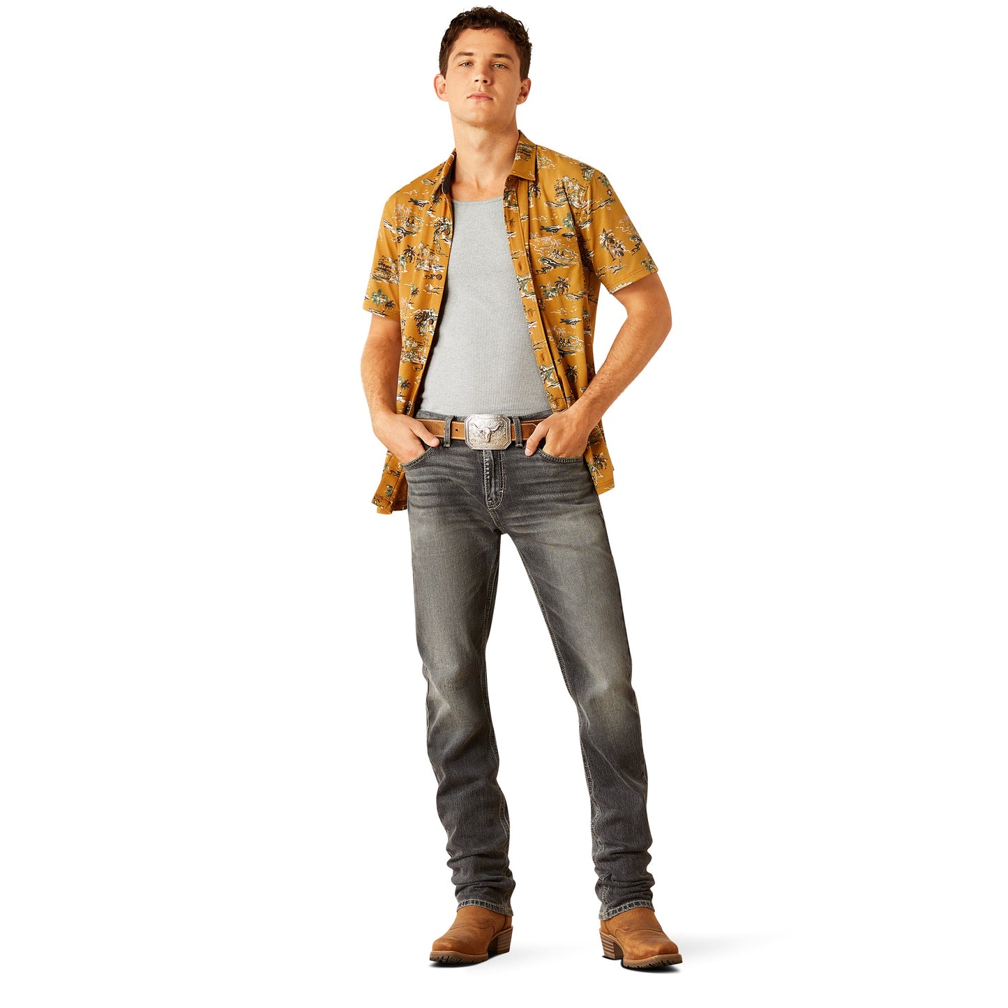 Men's Fitted Button Down Shirt