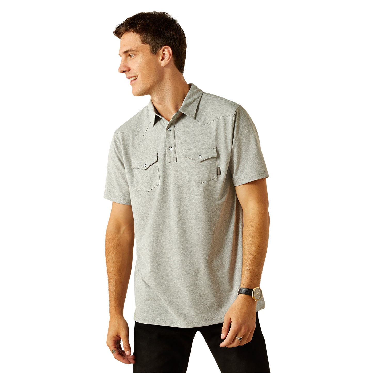 Men's Western Snap Polo