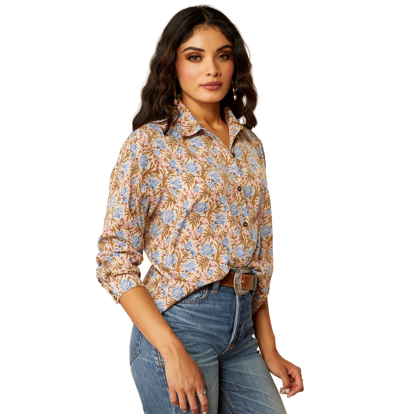 Ladies Fashion Button Up