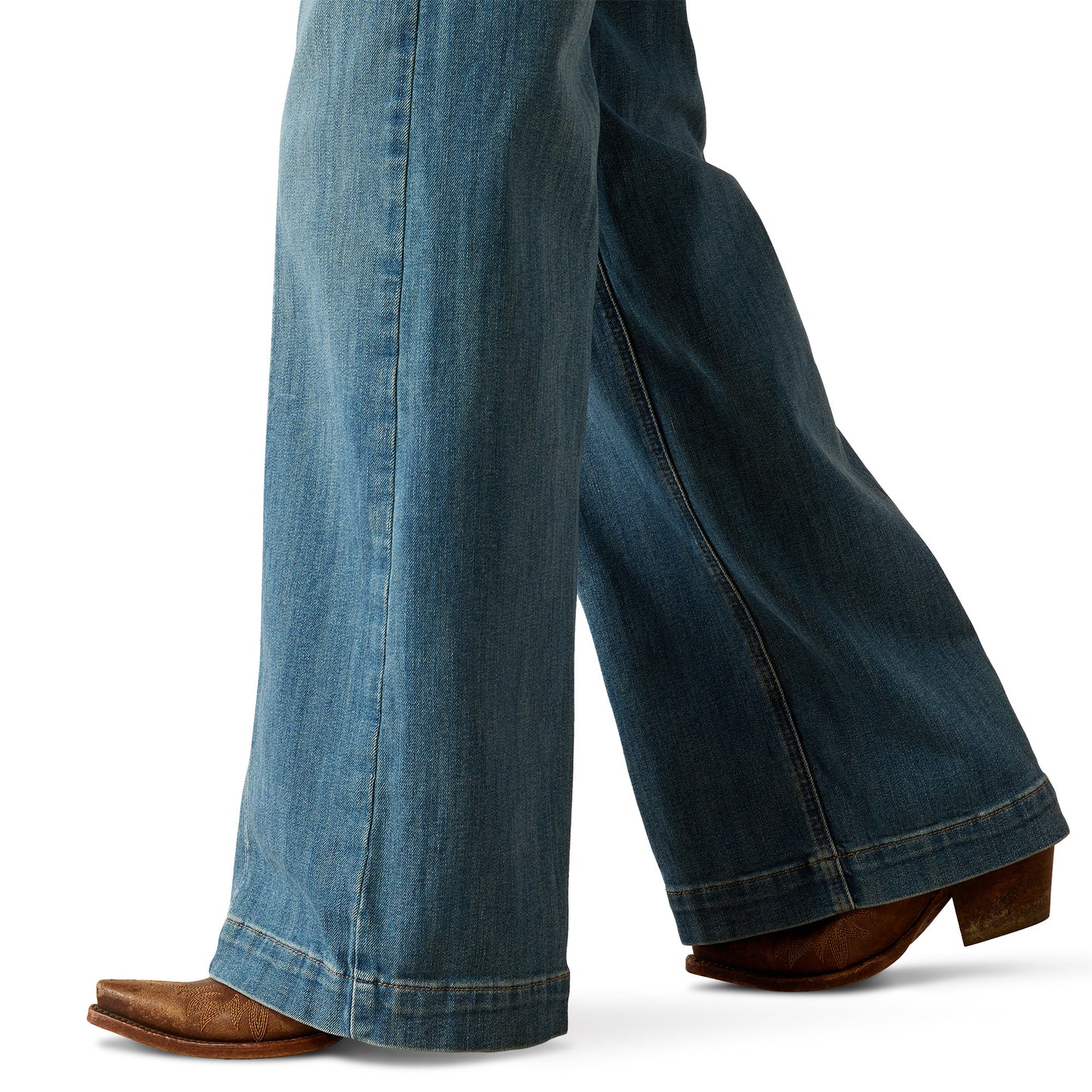 Ladies Ultra High Rise Wide Leg Jeans