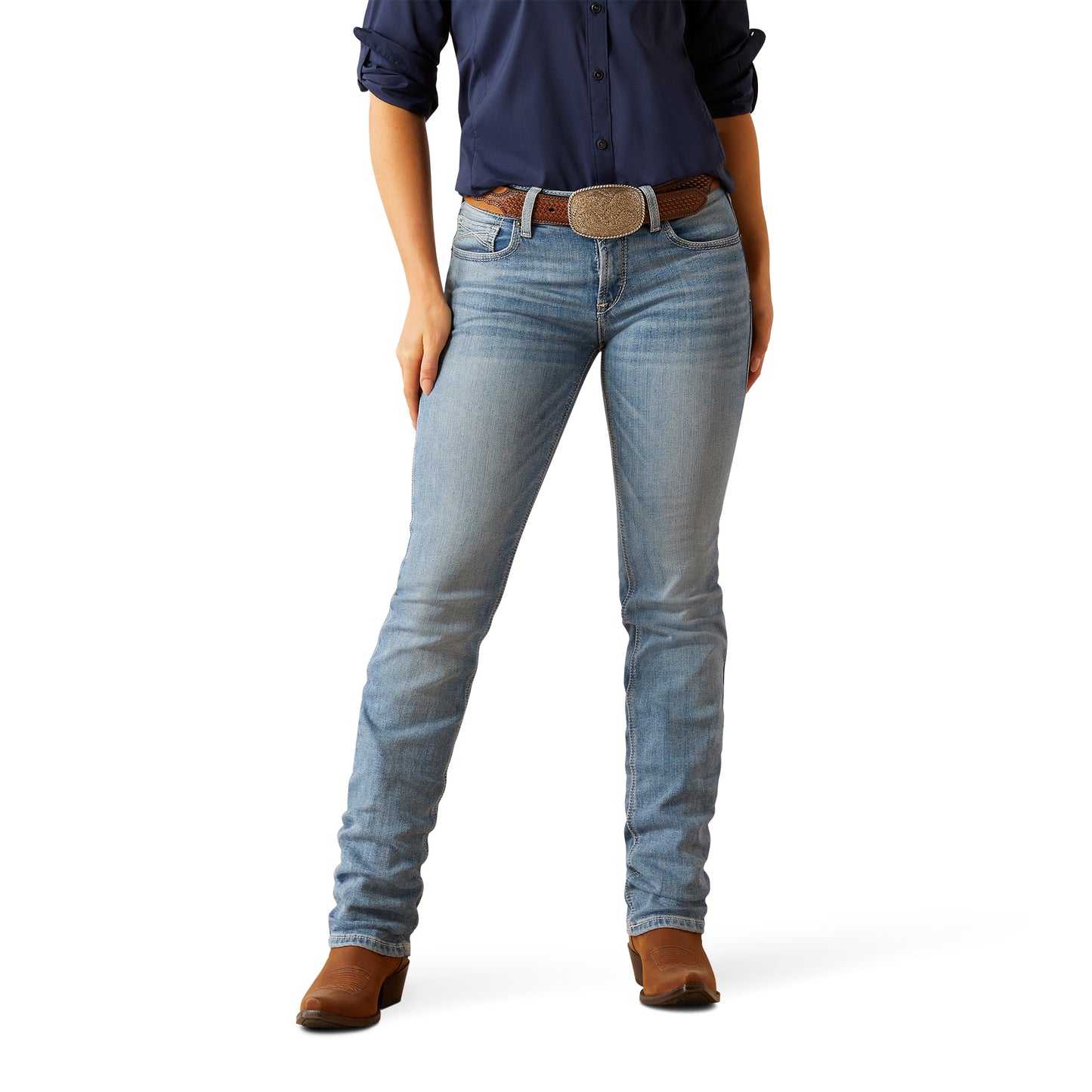 Ladies Perfect Rise Straight Leg Jeans