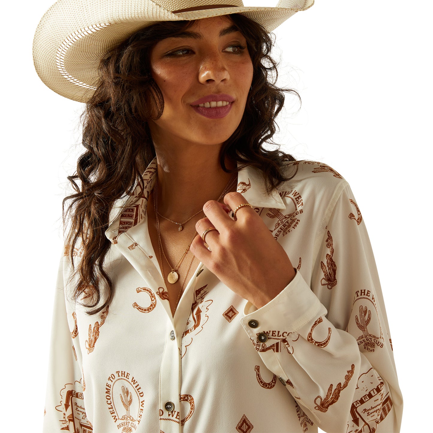 Ladies Homestyle Button Up