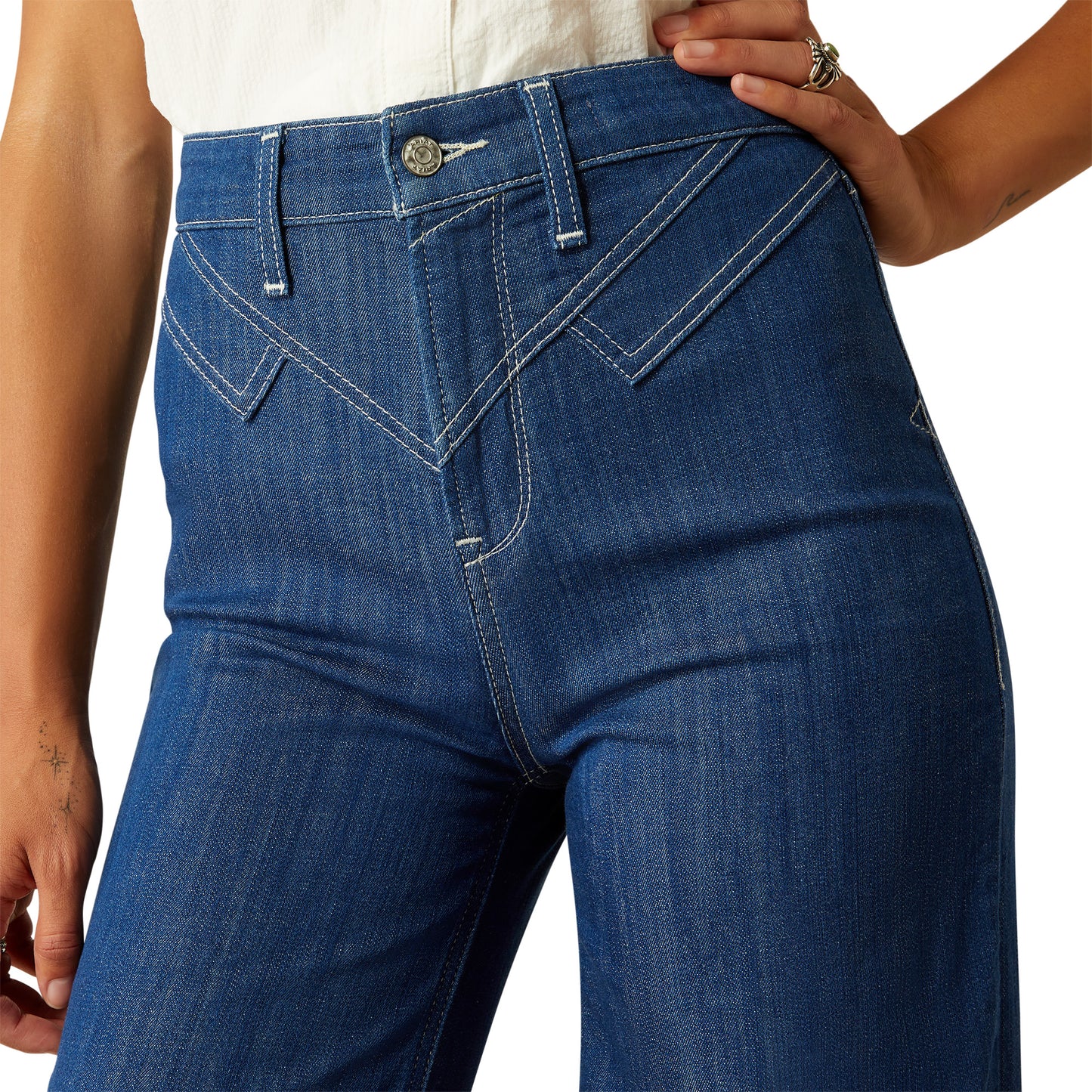 Ladies Ultra High Rise Wide Leg
