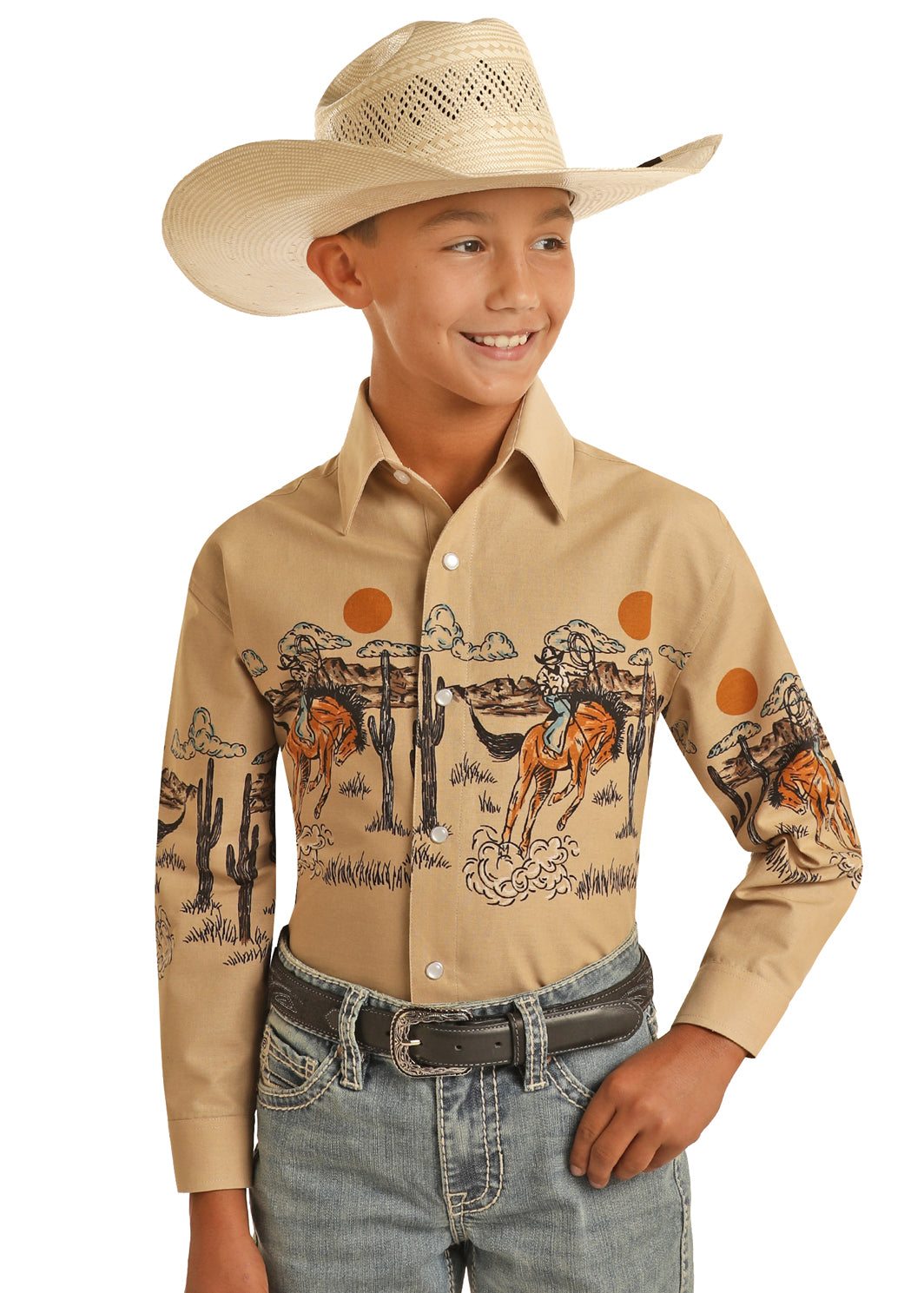 Boys Longsleeve Western Shirt
