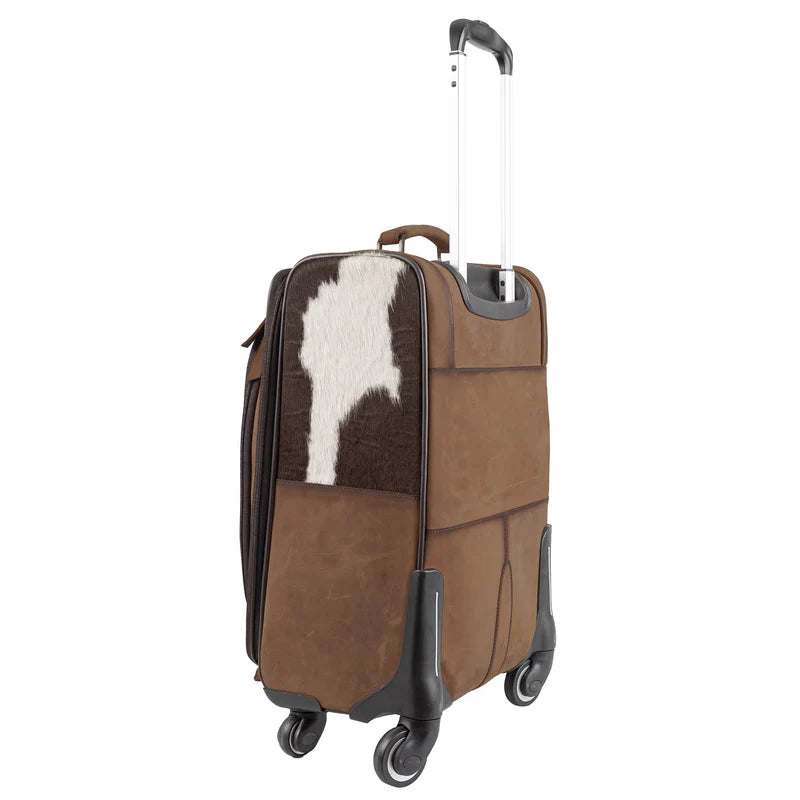 Cowhide Rolling Suitcase