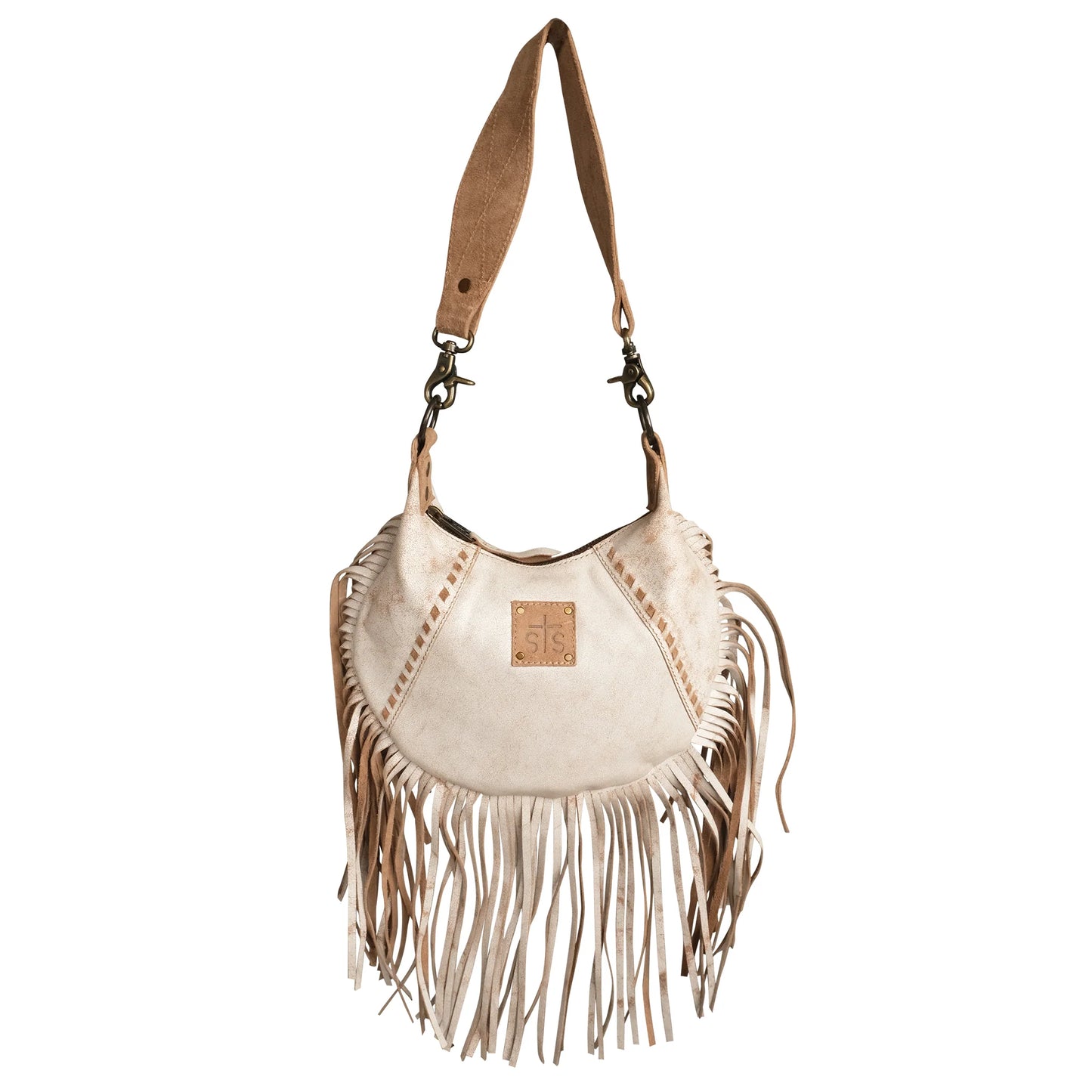 STS Nellie Fringe Bag Cremello