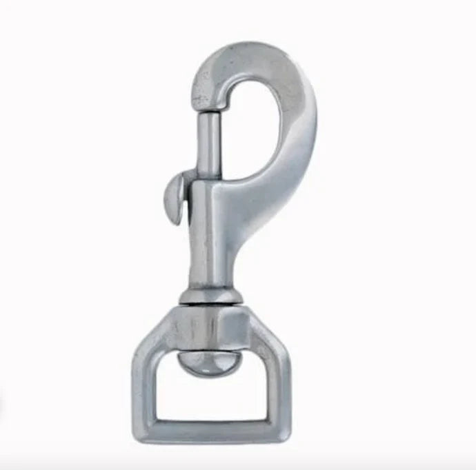 Flat Chrome Brass Swivel Snap