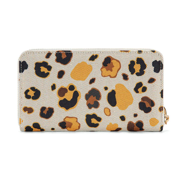Beige Leopard Wallet