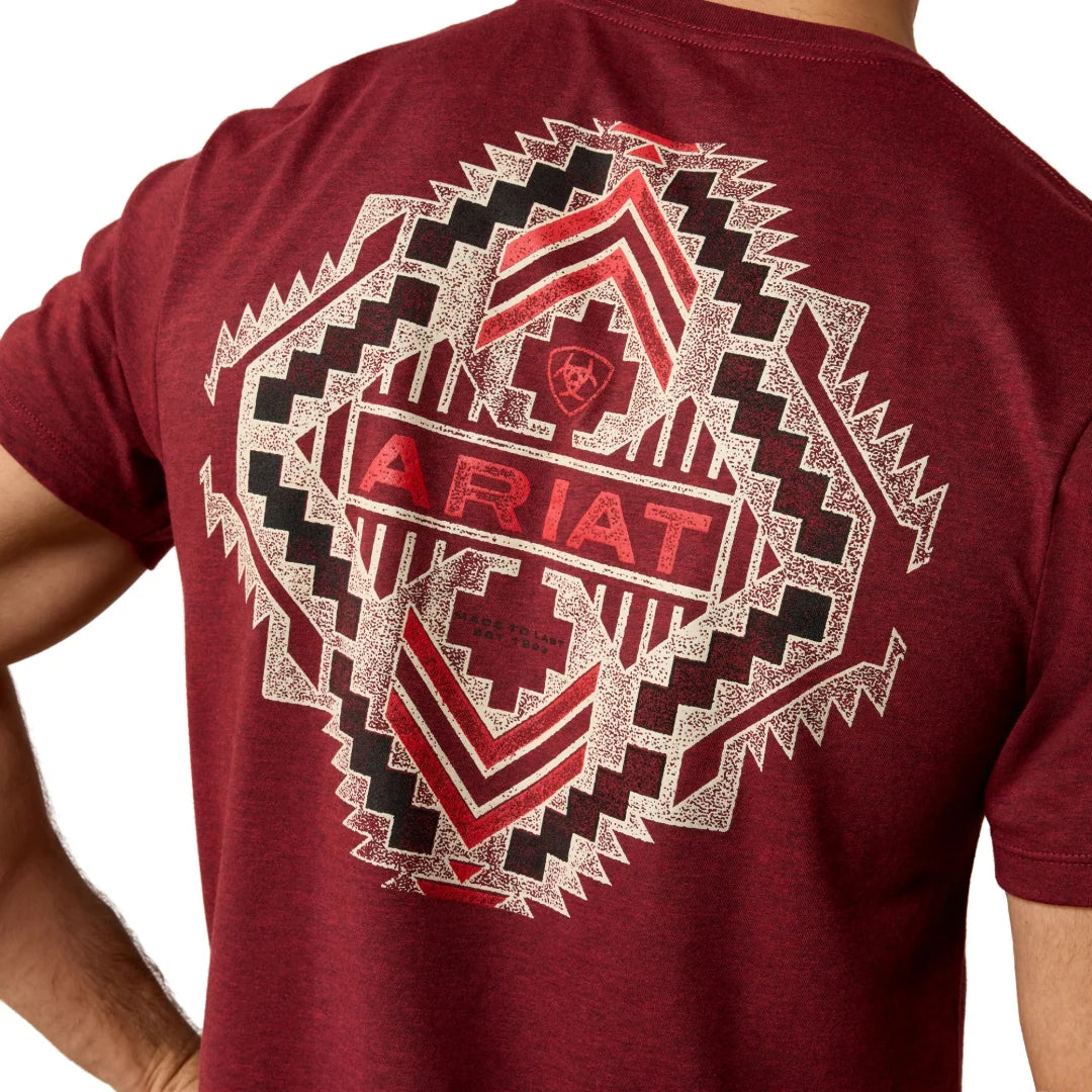 Southwest Stamper Crimson Black Heather T-Shirt