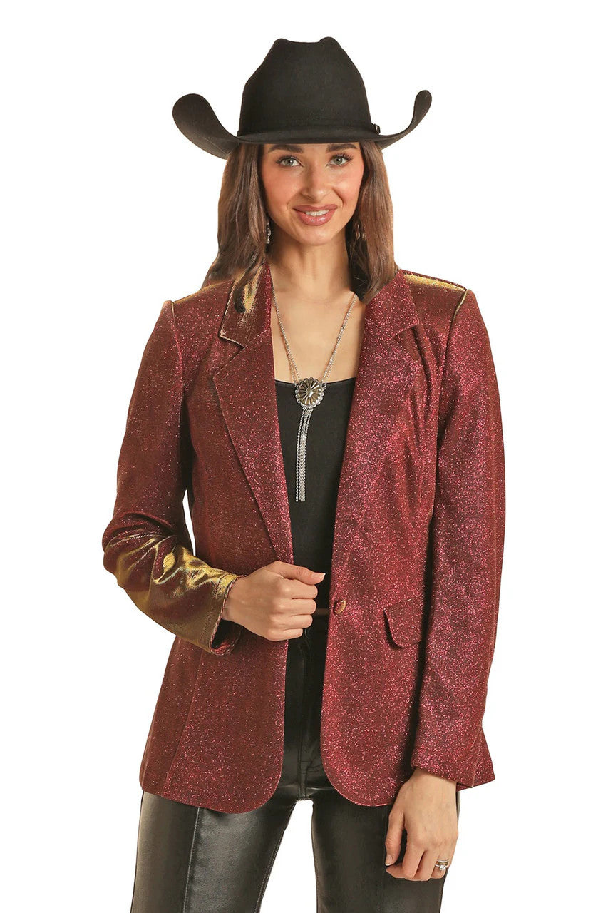 Ladies Blazer Iridescent Pink