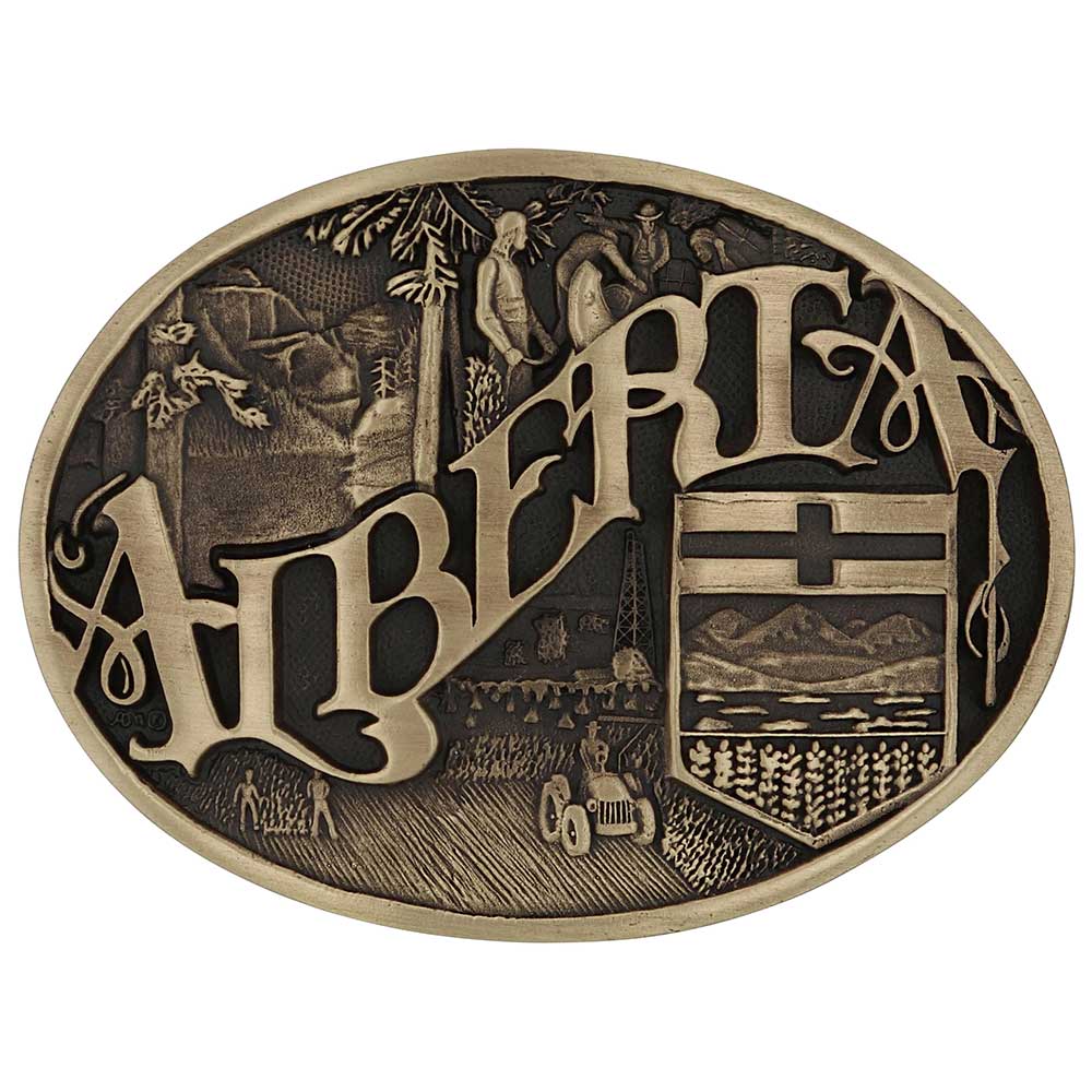 Alberta Province Heritage Attitude Buckle