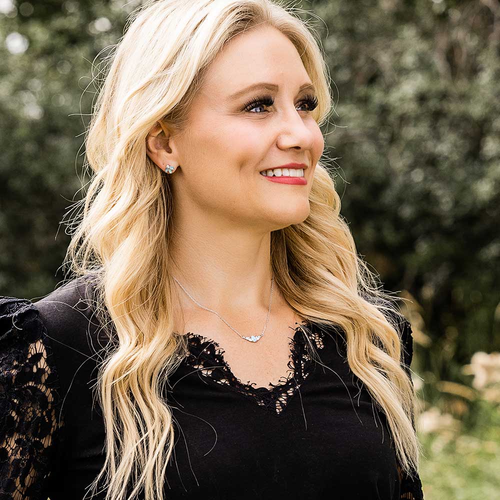 Untamed Floral Opal Crystal Earrings