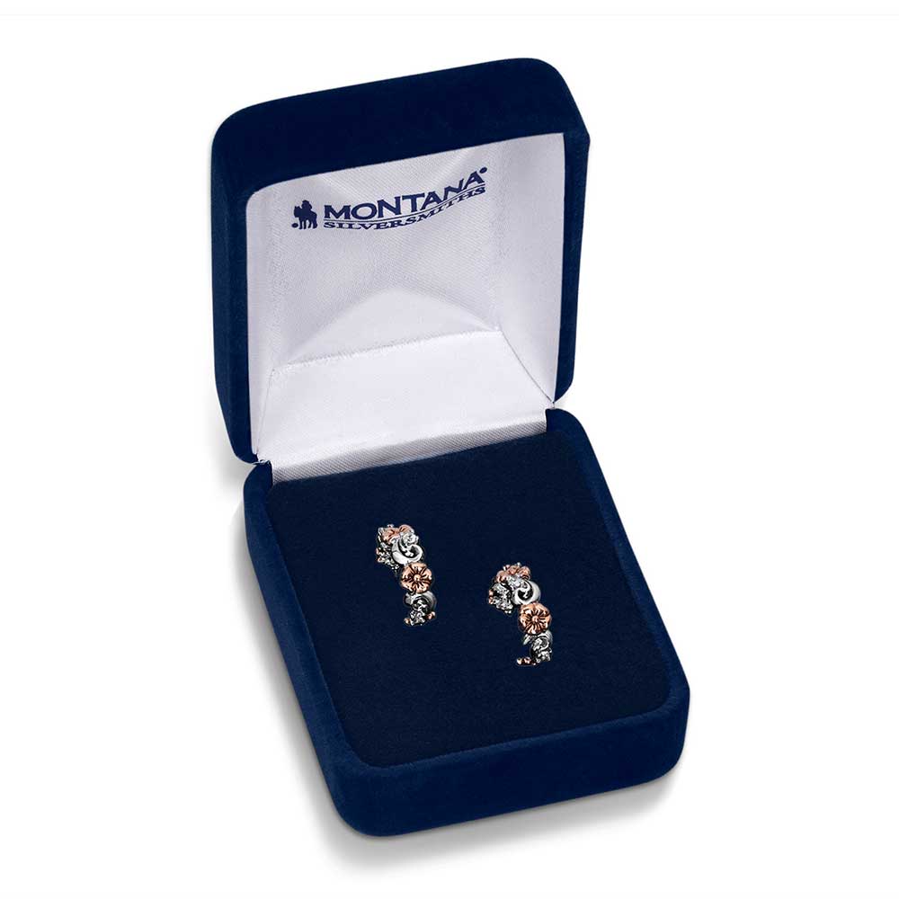 Wildflower Elegance Hoop Earrings