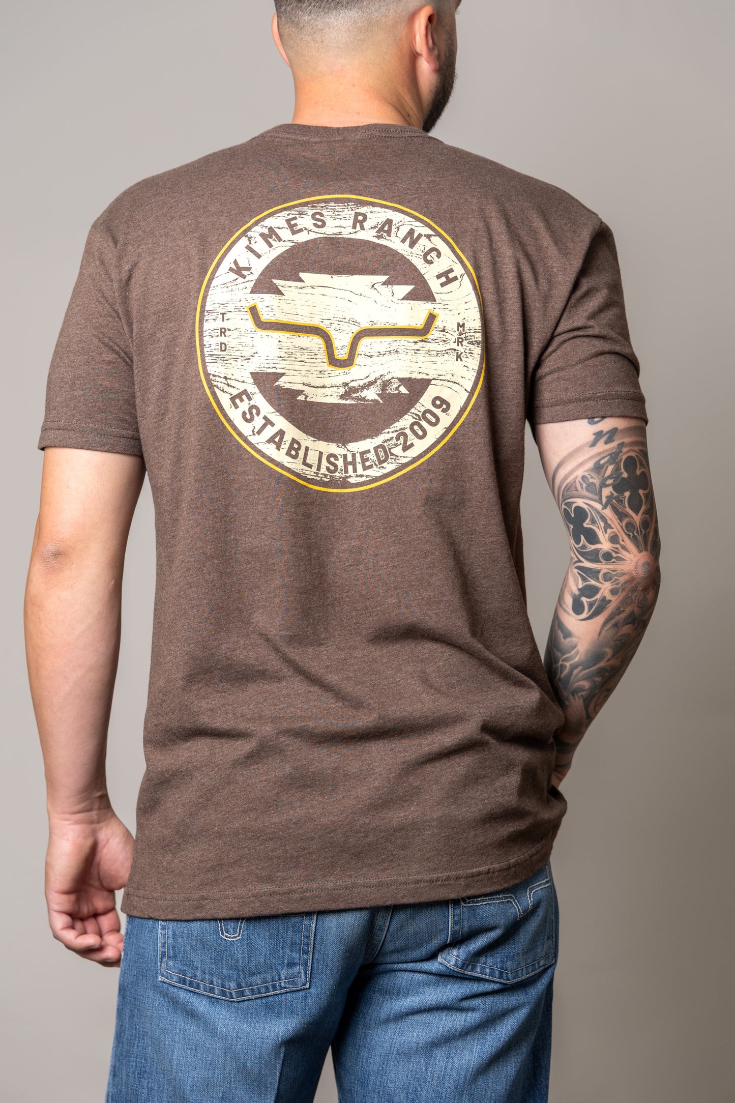 Mens Tshirt Wood Stamp