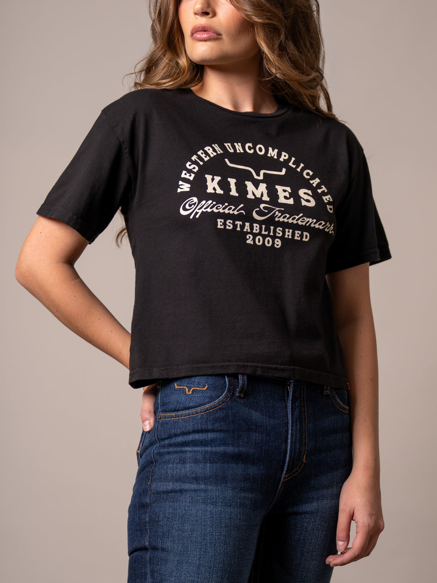 Ladies Heavy Text Tshirt