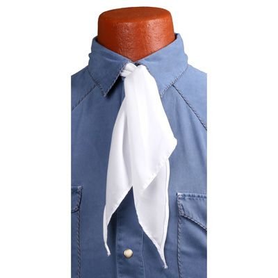 Apache Scarf Tie - White