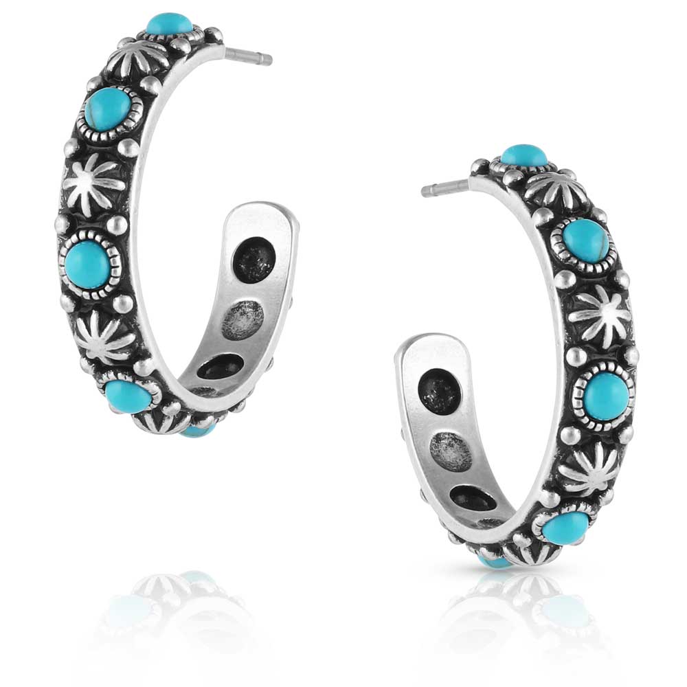 Starlight Starbright Turquoise Hoop