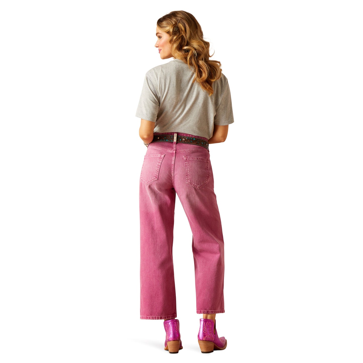 Ladies Jeans Wide Leg Crop Tomboy