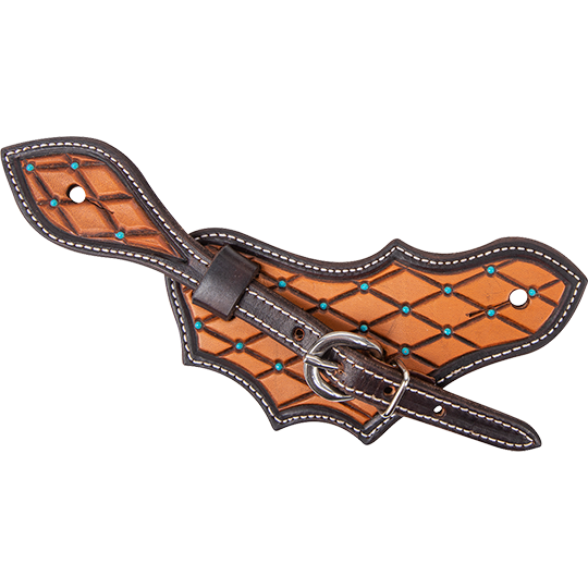 Quilted Oak Leaf Spur Strap