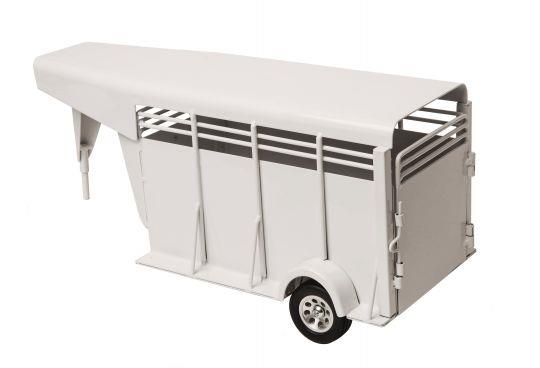 Gooseneck Stock Trailer White