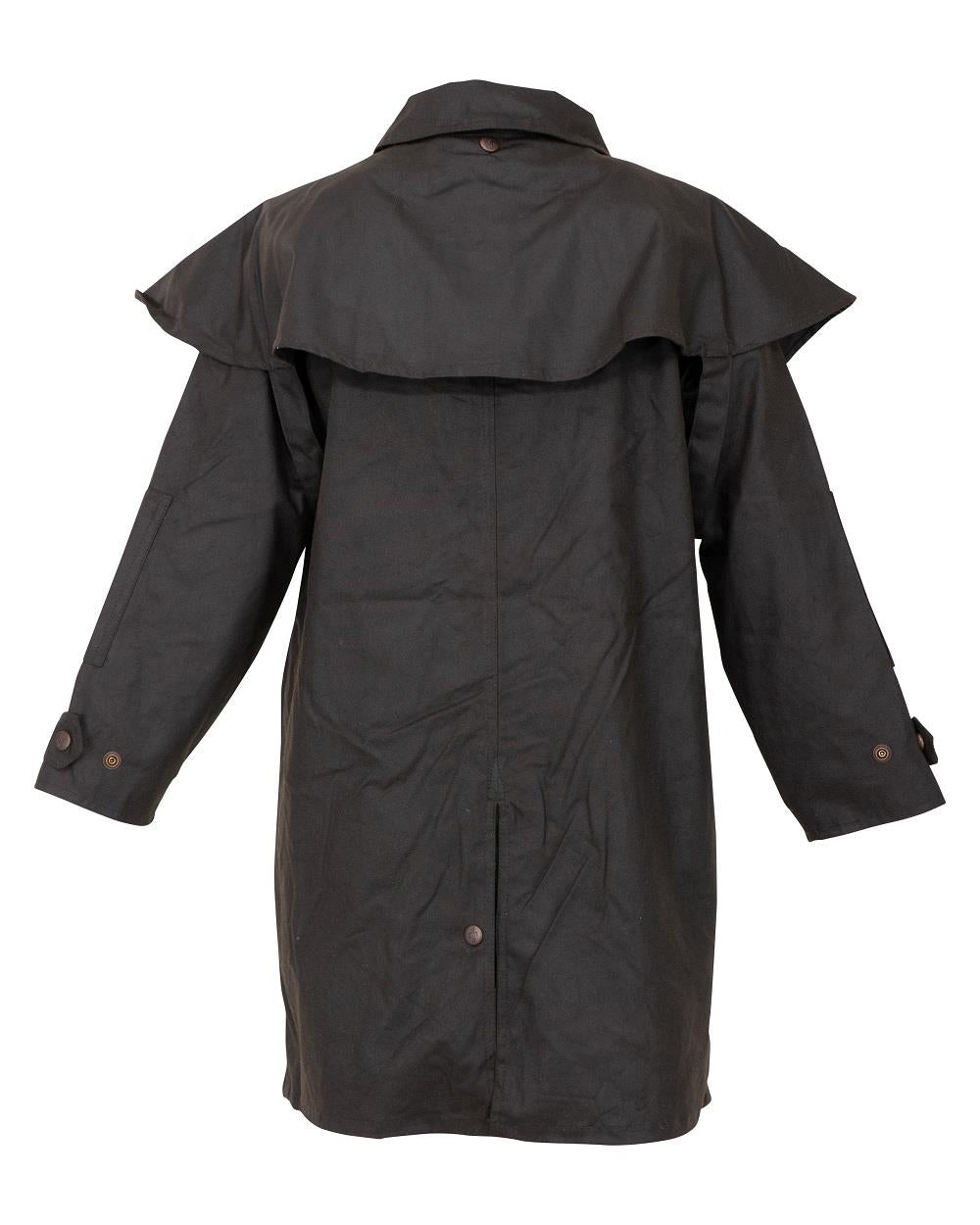 Kids Oilskin Duster - Brown