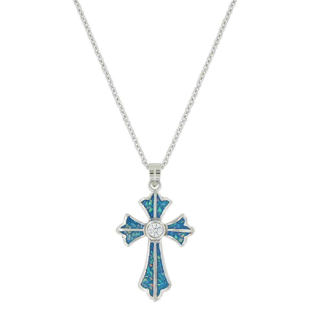 Opal Fancy Cross Necklace