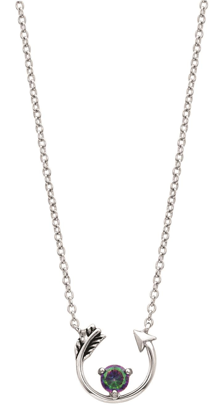 Northern Lights Lucky Arrow Necklace